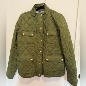 New J.Crew quilted barn jacket